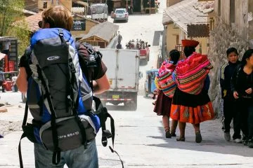 Backpacker planning an affordable trip across South America.